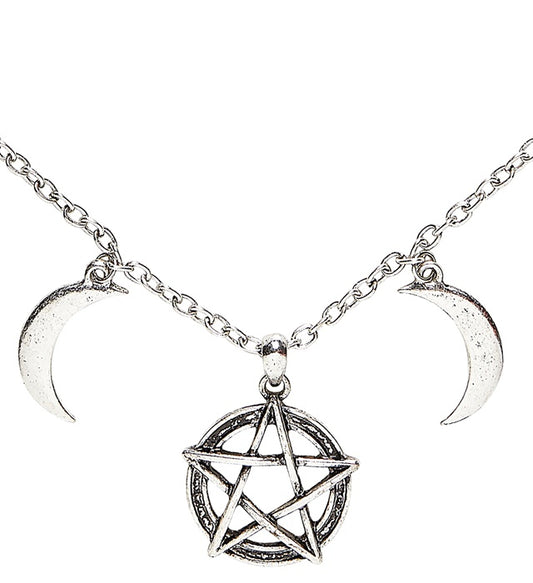 Esoterische Halskette mit mystischem Symbol als Accessoire für Halloween und Fasnacht