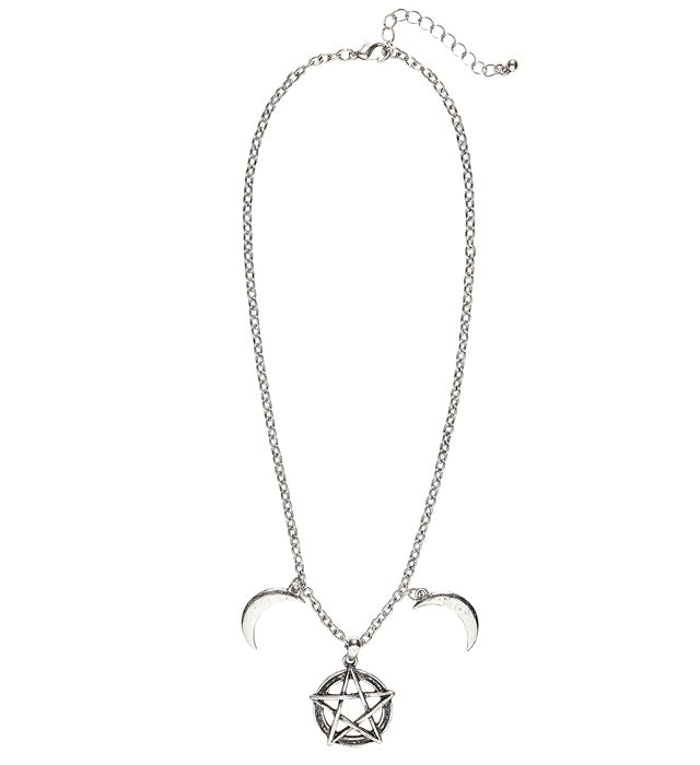Esoterische Halskette mit mystischem Symbol als Accessoire für Halloween und Fasnacht