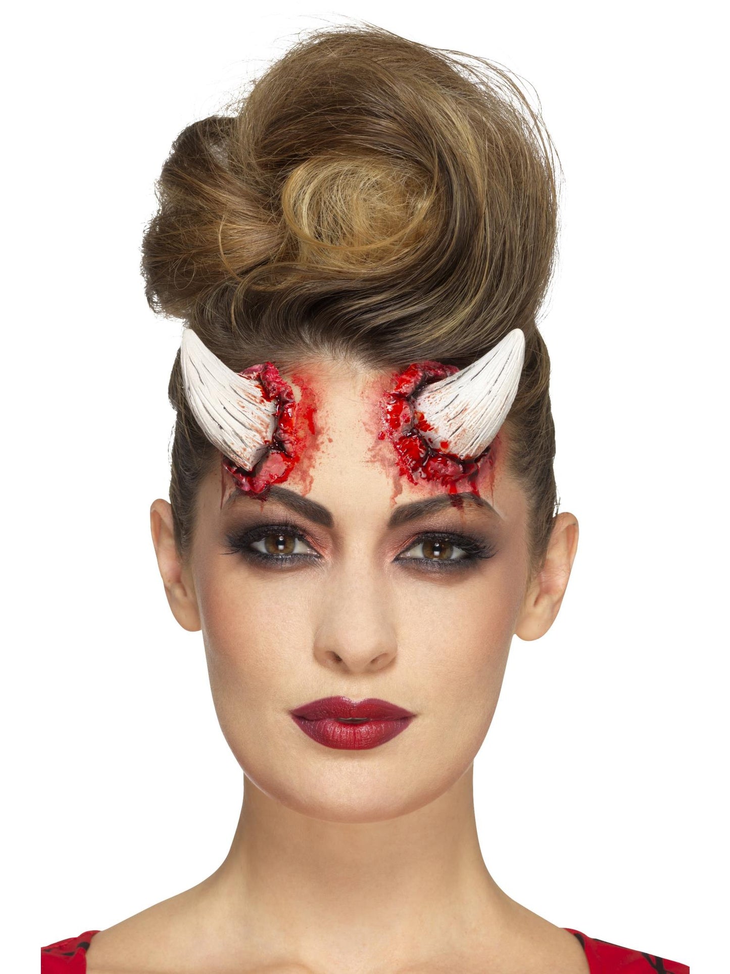 Smiffys Make-Up FX, Latex Devil Horn Prosthetics, CD für Unisex