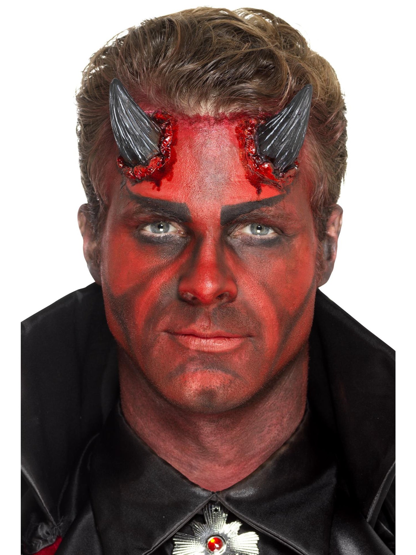 Smiffys Make-Up FX, Latex Devil Horn Prosthetics, CD für Unisex