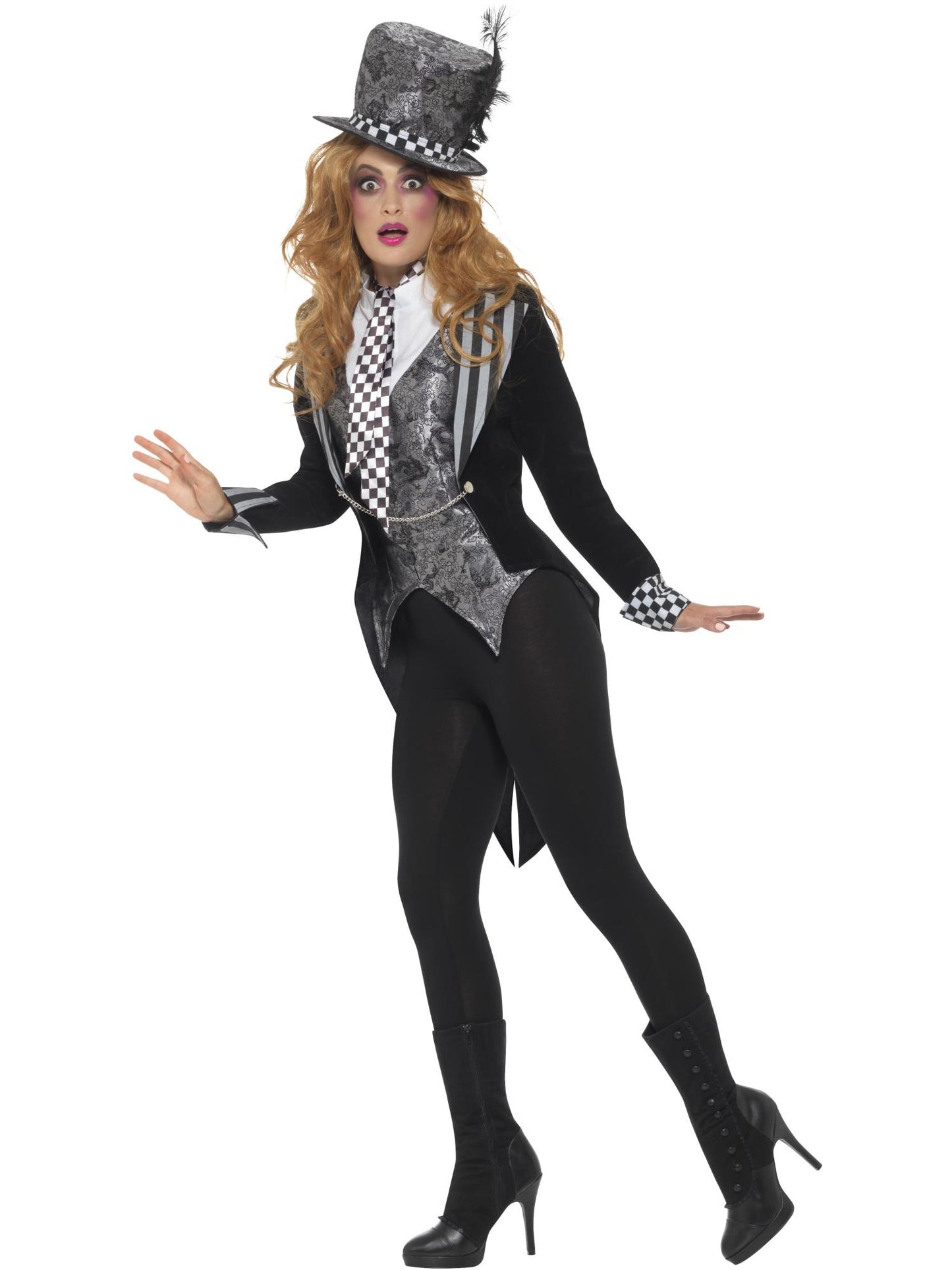 Smiffys MADHAT Deluxe Dark Miss Hatter Costume, Black CS für Damen