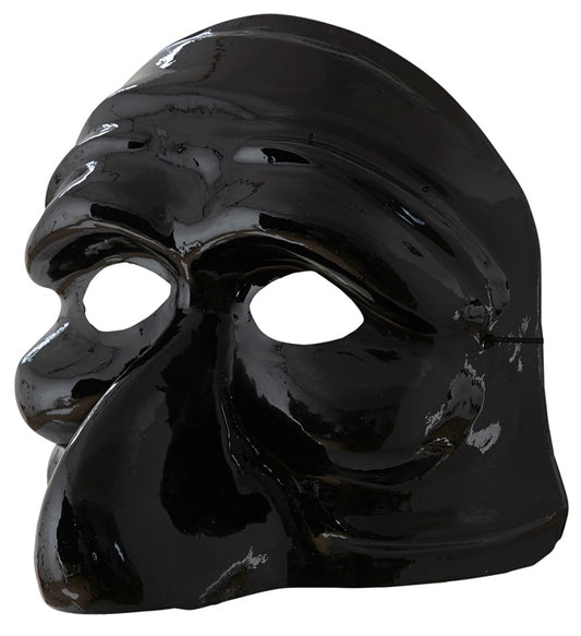 Pulcinella Maske aus PVC mit markanter Nase für Fasnacht und Karneval