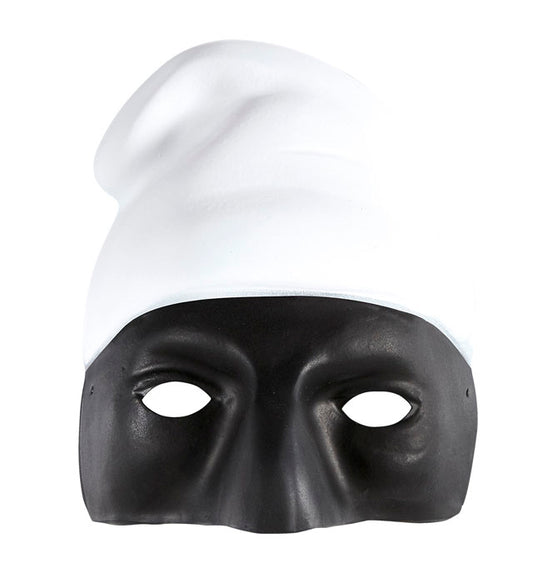 PVC Pulcinellamaske für Erwachsene in traditionellem Design