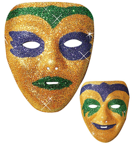 MASKE aus Plastik - in 2 Modellen und 2 Farben sort.