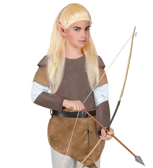 Elf Fantasy Perücke in leuchtendem Design für Fasnacht und Mottoparty