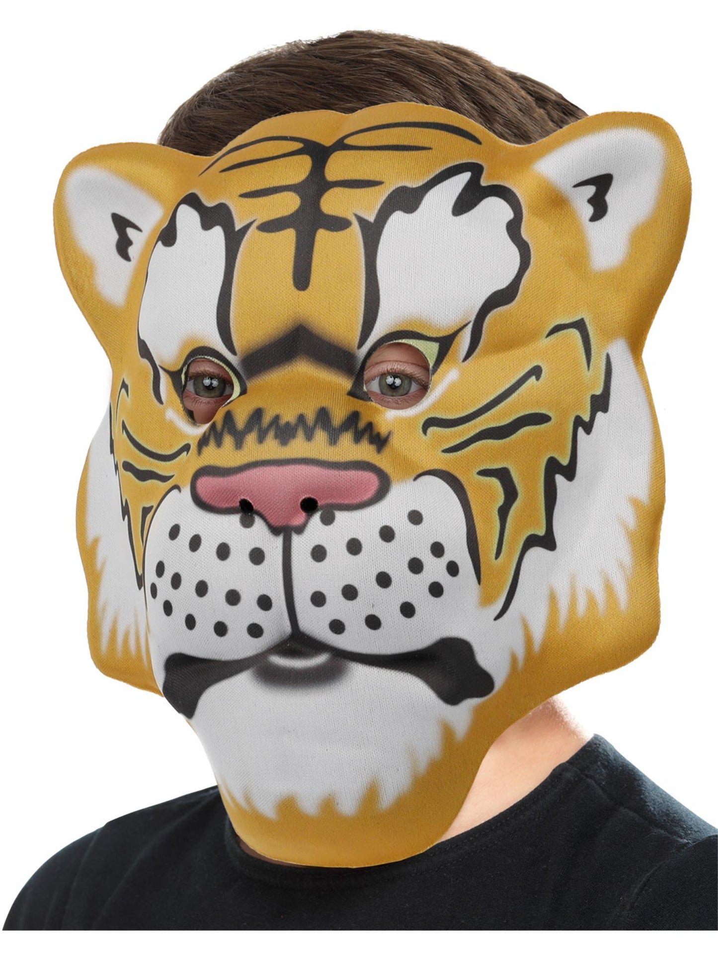 Smiffys Tiger Mask, Yellow & Black für Unisex