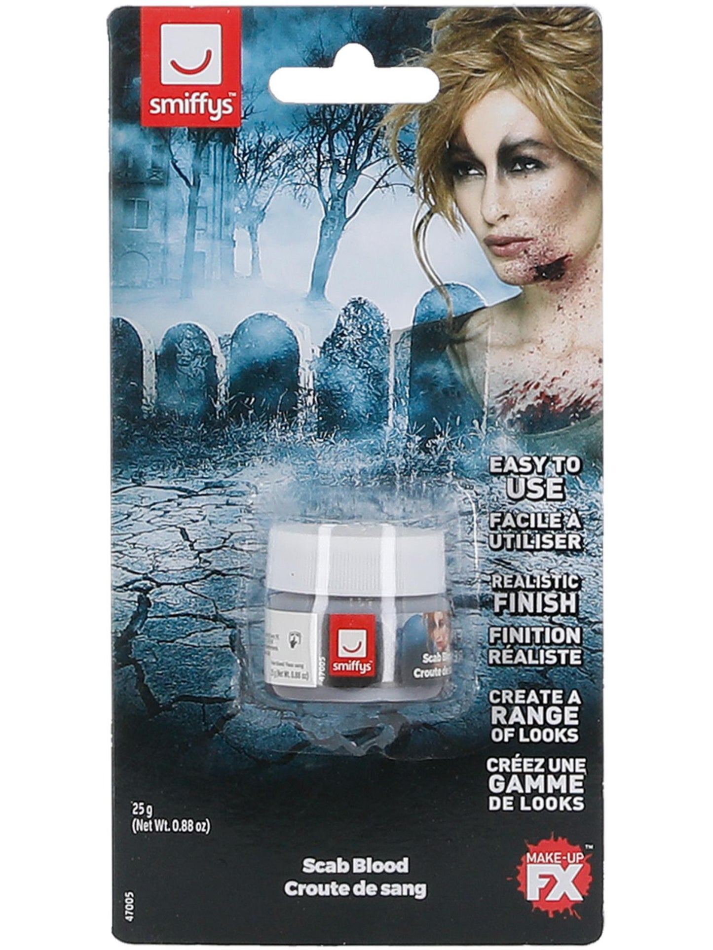 ZOMBIE Smiffys Make-Up FX, Dark Red CD für Unisex