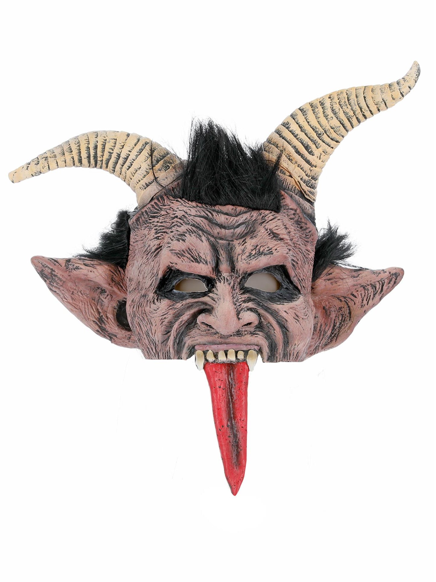 Smiffys Beast / Krampus Demon Mask, Brown für Herren