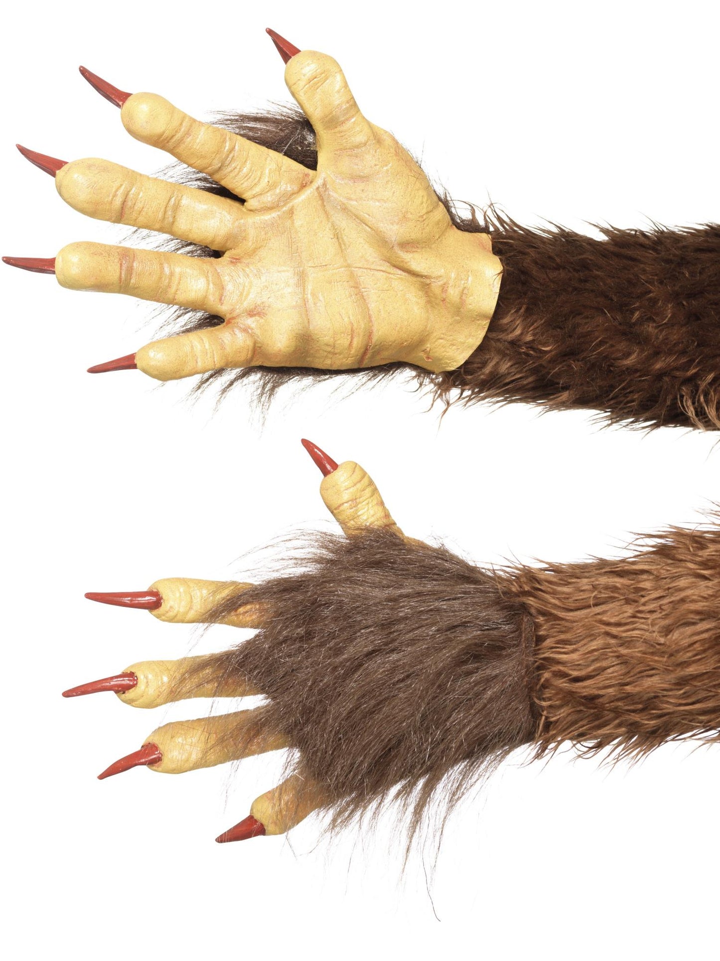 Smiffys Beast / Krampus Demon Gloves, Brown AC für Herren