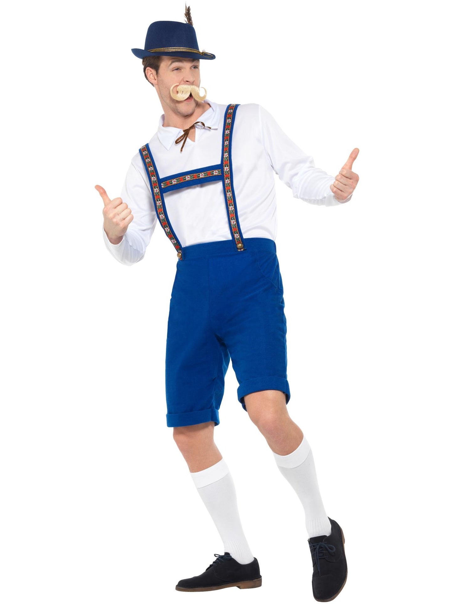 Smiffys Bavarian Costume, Blue CS für Herren