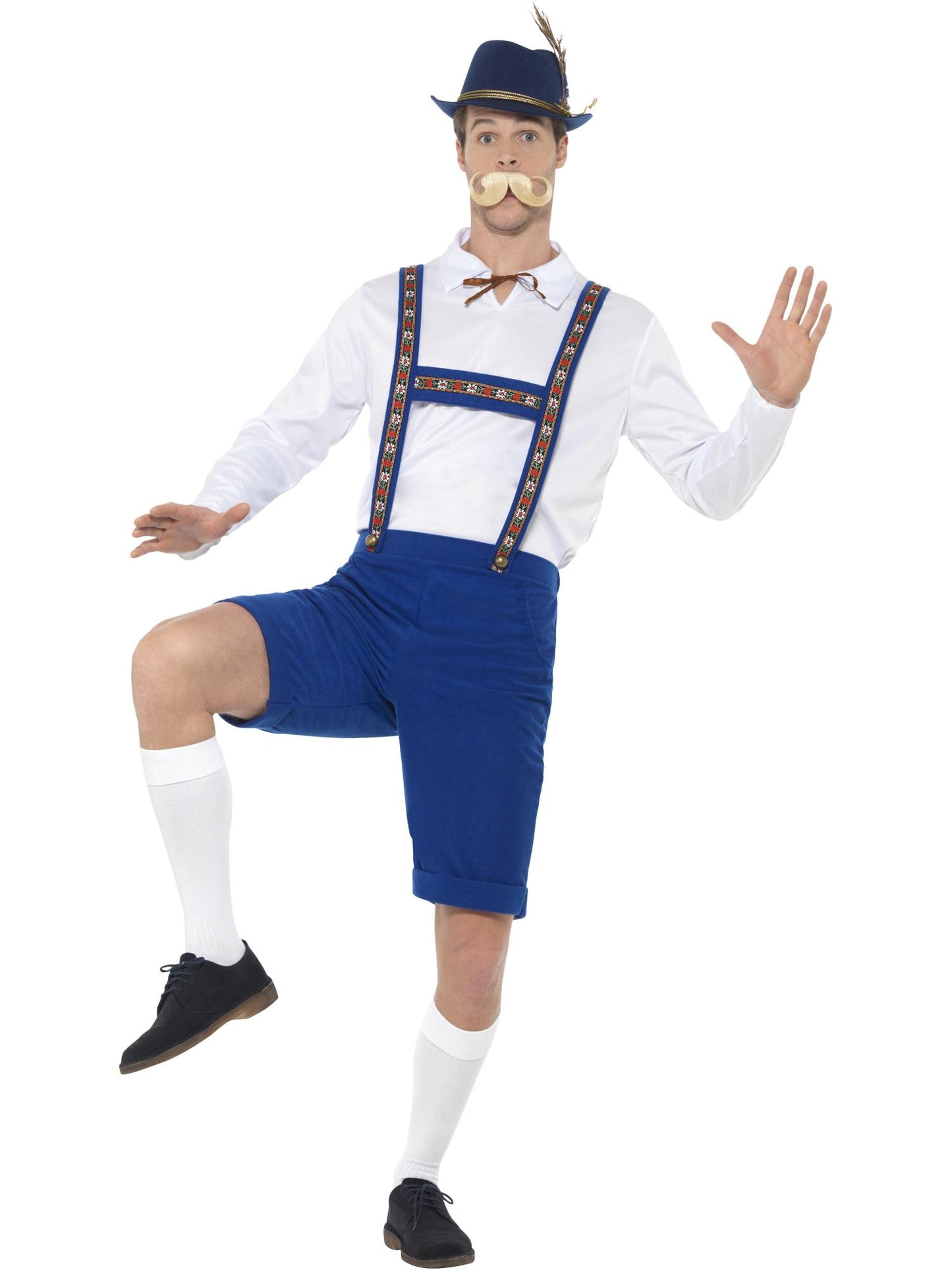 Smiffys Bavarian Costume, Blue CS für Herren