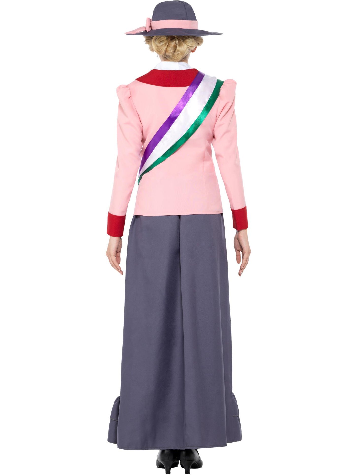 Smiffys Deluxe Victorian Suffragette Costume, Grey & Pink CS für Damen