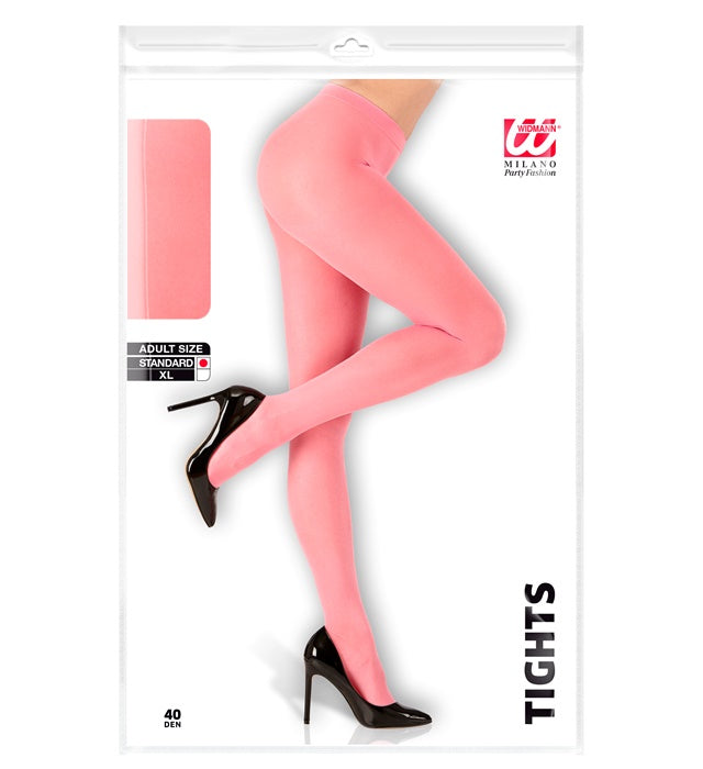 Rosa Strumpfhose 40 DEN auf weissem Hintergrund