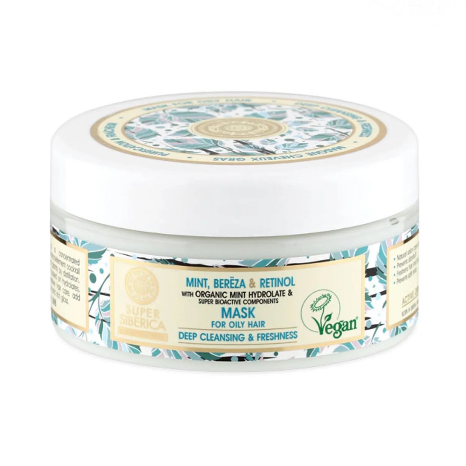NATURA SIBERICA NATURA SIBERICA Menta Abedul Retinol Mascarilla Capilar für fettiges Haar 400 ml Kosmetik