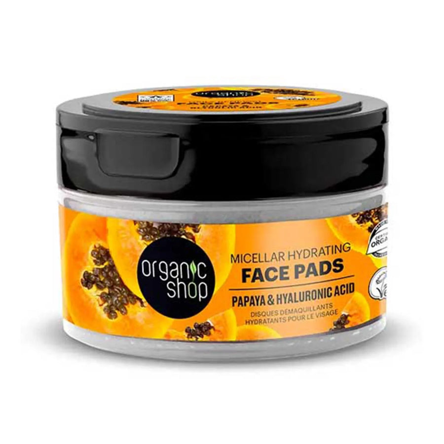 ORGANIC SHOP ORGANIC SHOP Papaya Micellar Reinigungspads 20 Stück Gesichtspflege Kosmetik