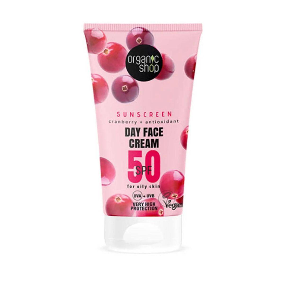 Organic Shop Cranberry Gesichtscreme SPF 50 50 ml