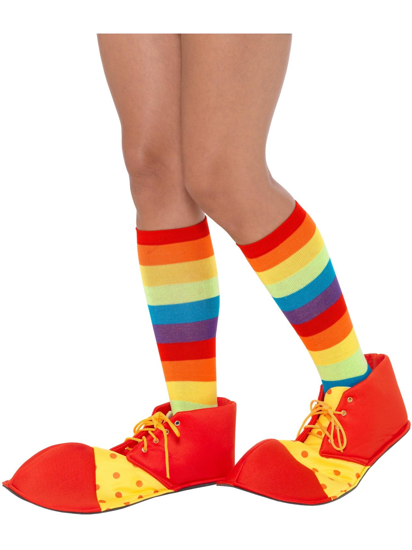Smiffys Spotty Clown Shoe Covers, Red & Yellow AC für Unisex