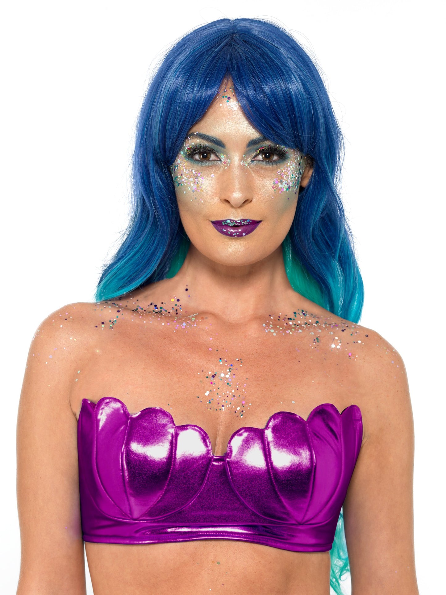 Smiffys Mermaid Shell Bikini Bra Top, Strapless Design AC für Damen