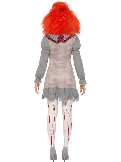 Smiffys Vintage Clown Lady Costume, Grey & Red CS für Damen