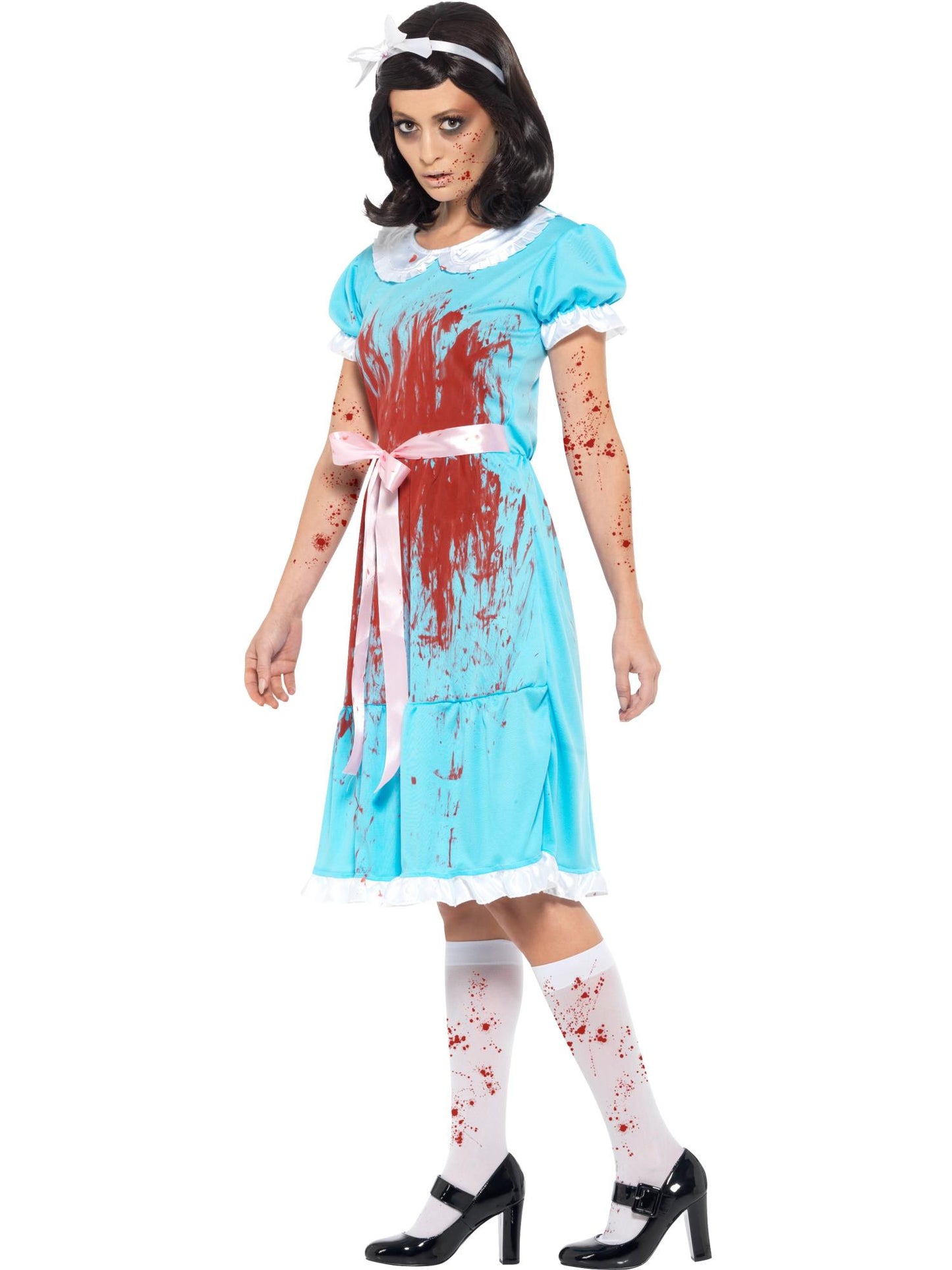 Smiffys MOVIETV Bloody Murderous Twin Costume, Blue CS für Unisex