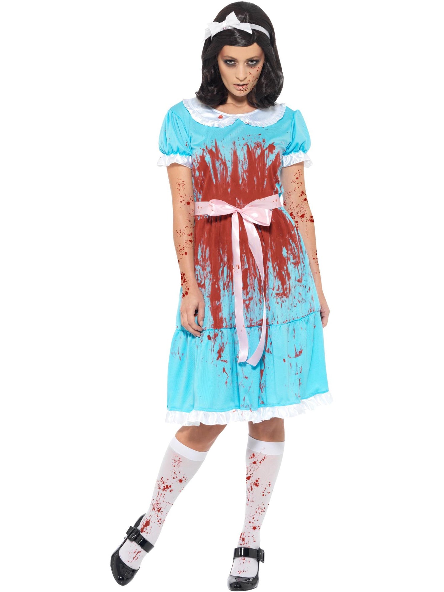 Smiffys MOVIETV Bloody Murderous Twin Costume, Blue CS für Unisex