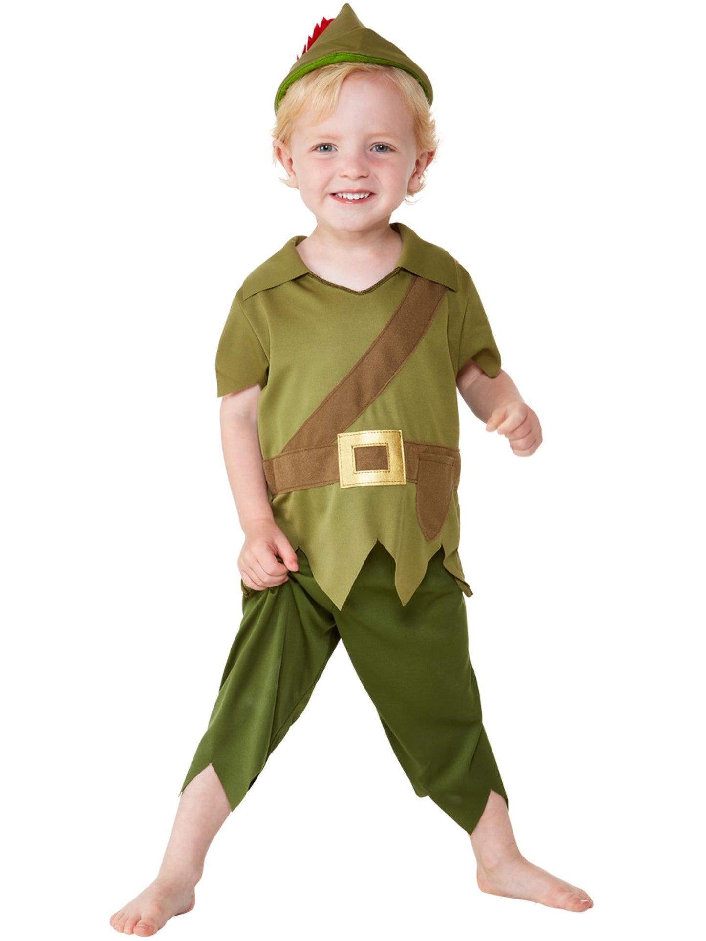 Smiffys ROBINHOOD Toddler Robin Hood Costume, Green & Brown CS für Jungen