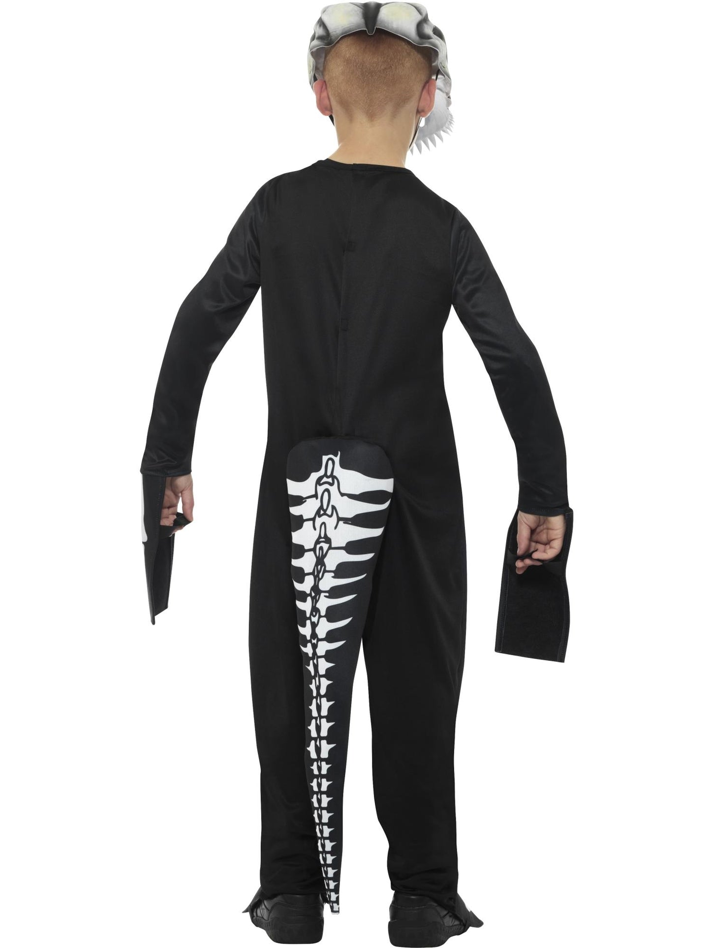 Smiffys DINOSAUR Deluxe T-Rex Skeleton Costume, Bodysuit, Black CS für Unisex