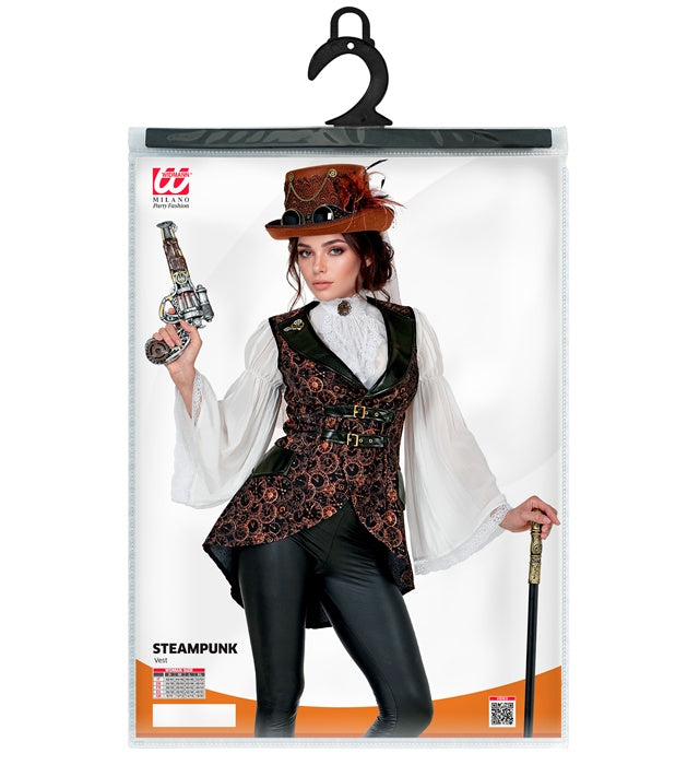 Steampunk Weste im Vintage Stil für Fasnacht und Karneval