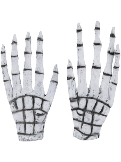 Smiffys Grim Reaper/Skeleton Gloves, White AC für Herren