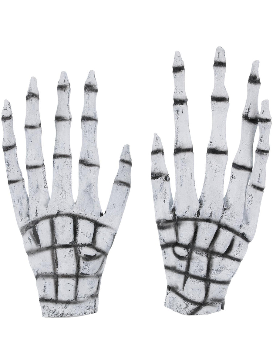 Smiffys Grim Reaper/Skeleton Gloves, White AC für Herren
