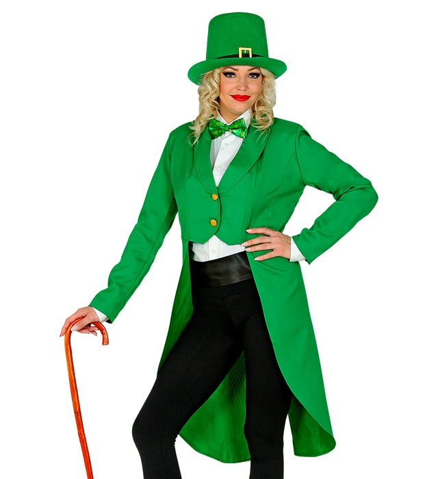 Stilvoller grüner Frack für St. Patrick's Day und Fasnacht