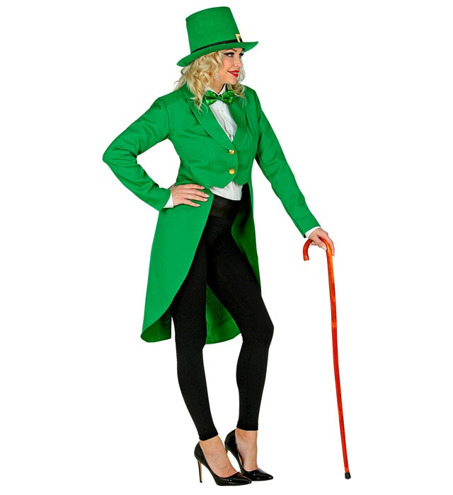 Stilvoller grüner Frack für St. Patrick's Day und Fasnacht