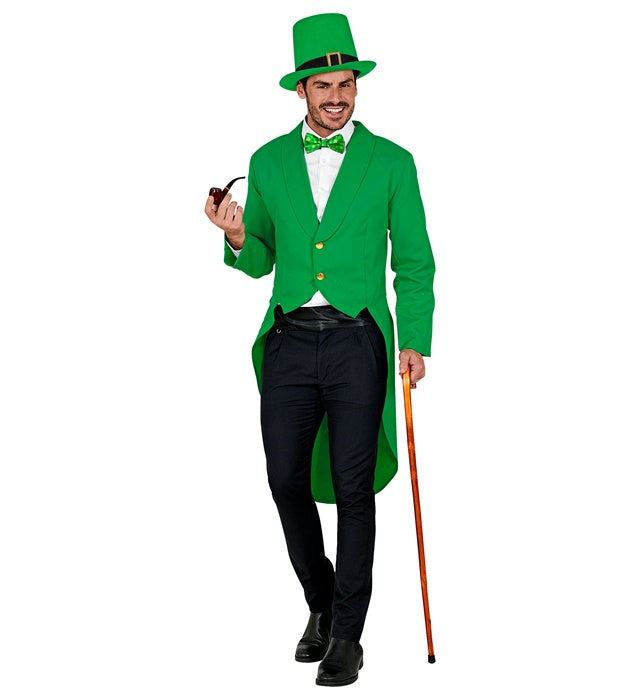 Eleganter schwarzer Frack für St. Patrick's Day und Fasnacht