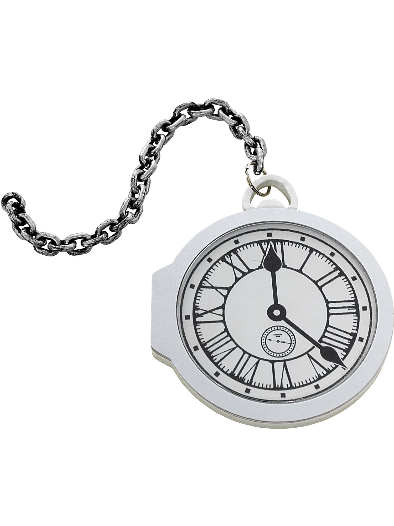 Smiffys ALICEWOND Oversized Pocket Watch Taschenuhr in Weiss für Unisex-Kostüm