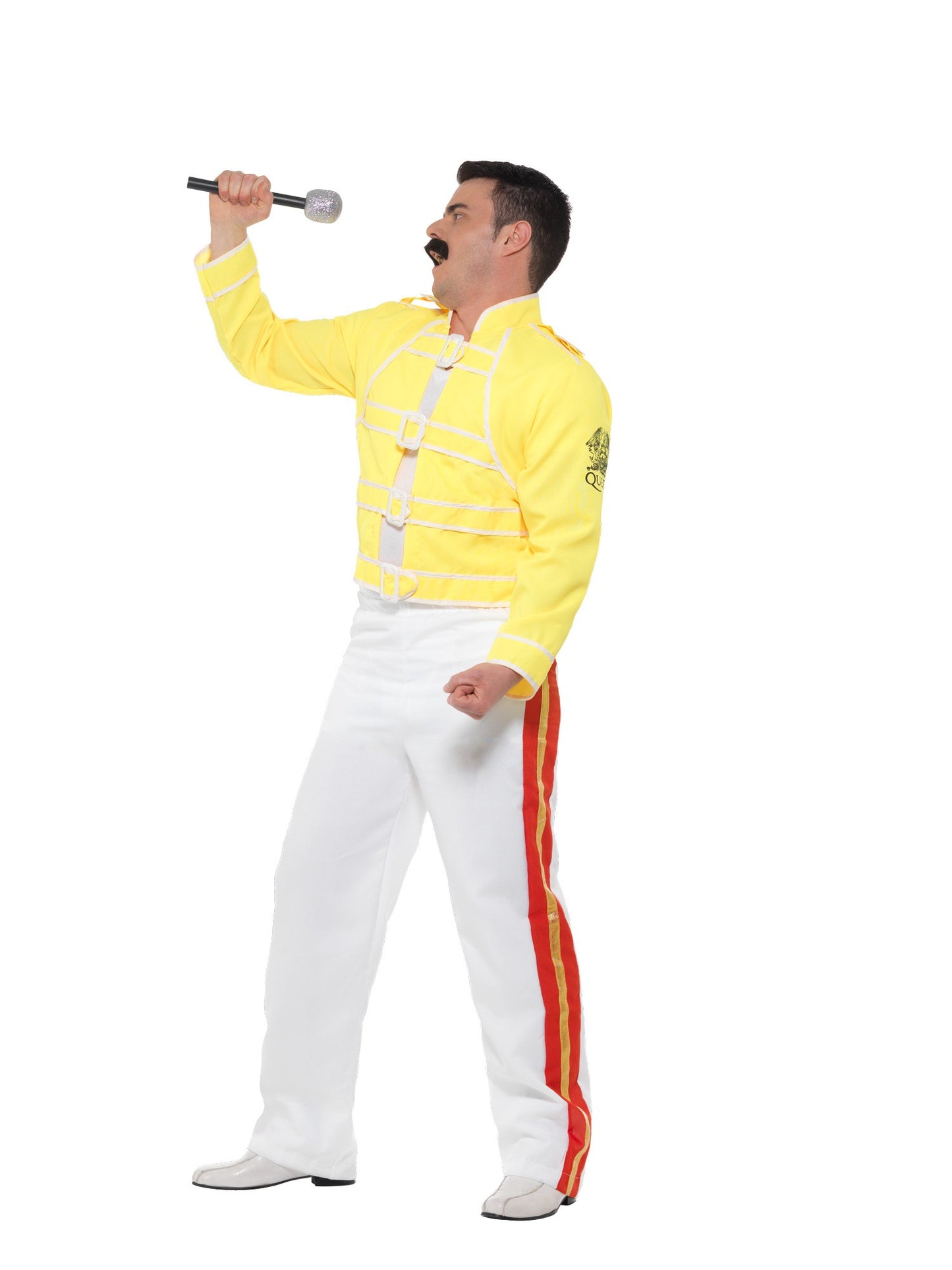 Smiffys Queen Freddie Mercury Kostüm gelb für Herren – Seitenansicht