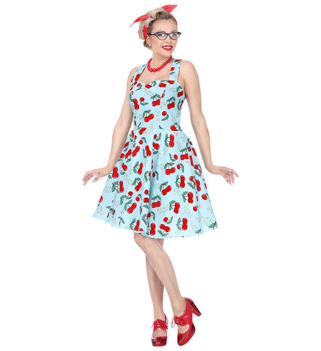 50er Jahre Kleid mit Petticoat in klassischem Retro-Stil