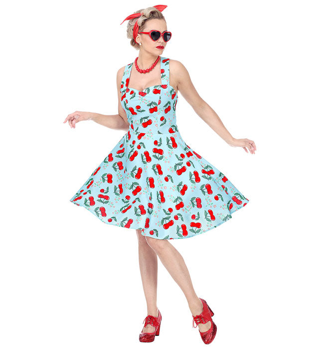 50er Jahre Kleid mit Petticoat in klassischem Retro-Stil