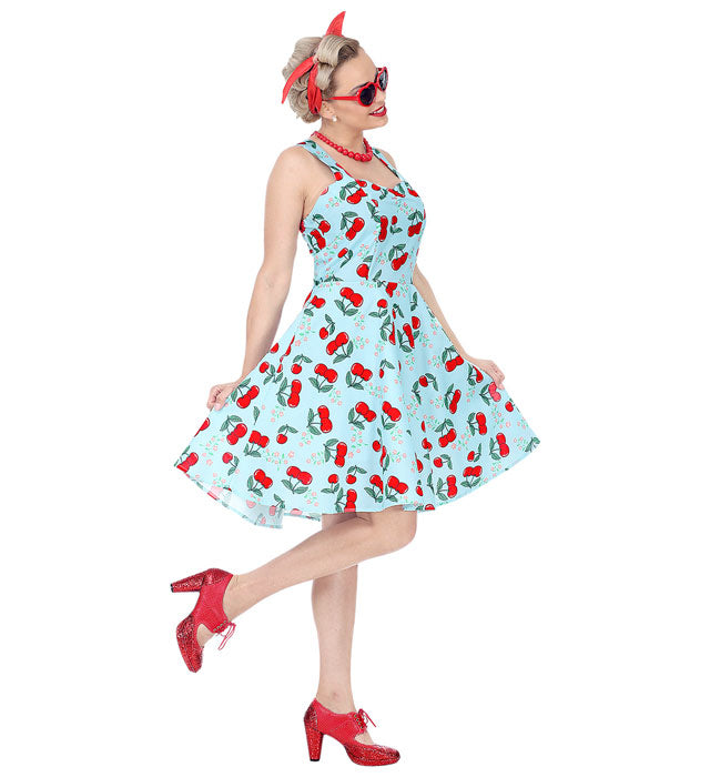 50er Jahre Kleid mit Petticoat in klassischem Retro-Stil