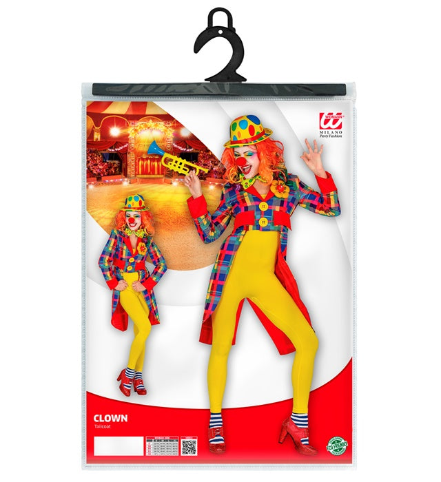 Clown-Frack in klassischem Design für Fasnacht und Karneval