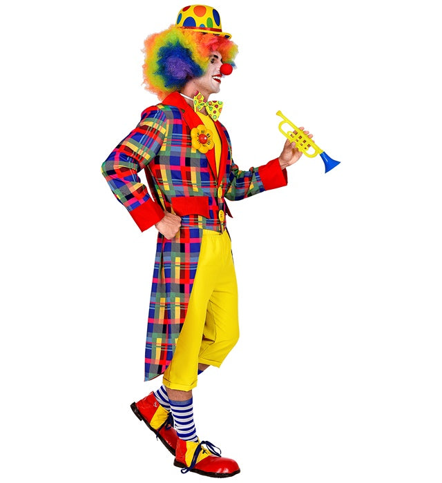 Clown-Frack in buntem Design für Fasnacht und Karneval
