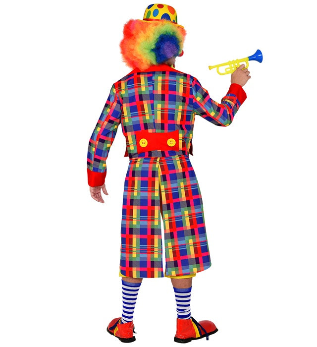 Clown-Frack in buntem Design für Fasnacht und Karneval