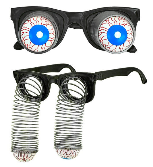 Schock-Brille mit gruseligem Design für Fasnacht und Halloween