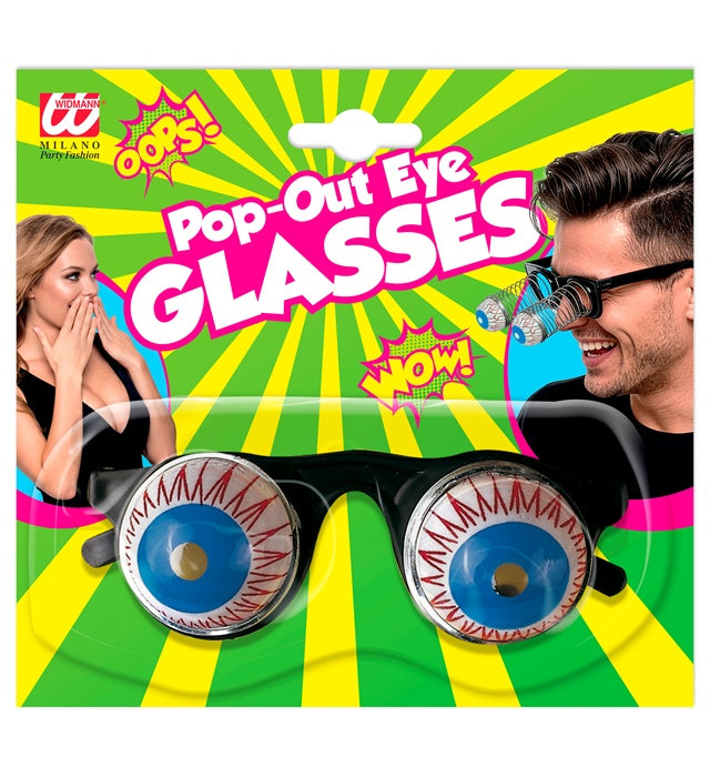Schock-Brille mit gruseligem Design für Fasnacht und Halloween
