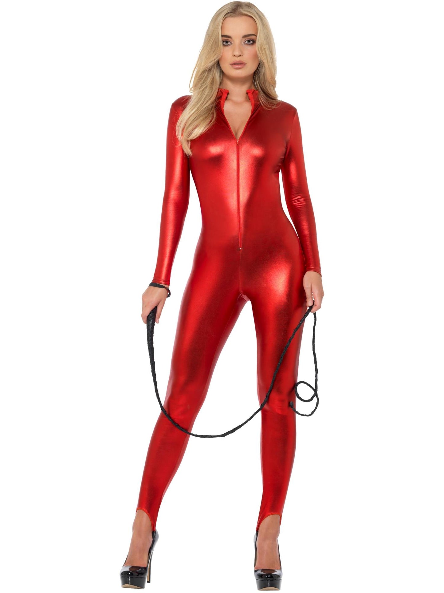 Smiffys SUPERHERO Fever Miss Whiplash Costume, Red CS für Damen