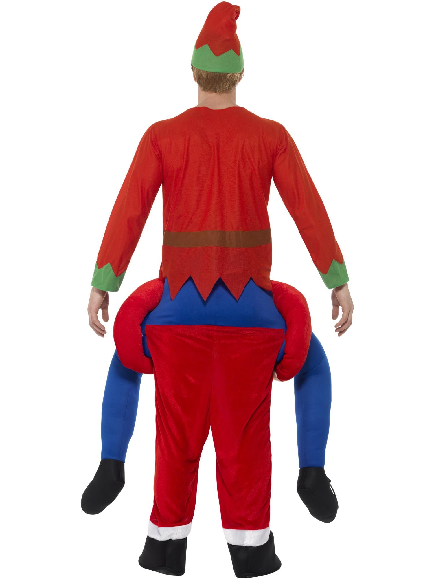 Smiffys Piggyback Santa Kostüm rot für Erwachsene – Detailansicht