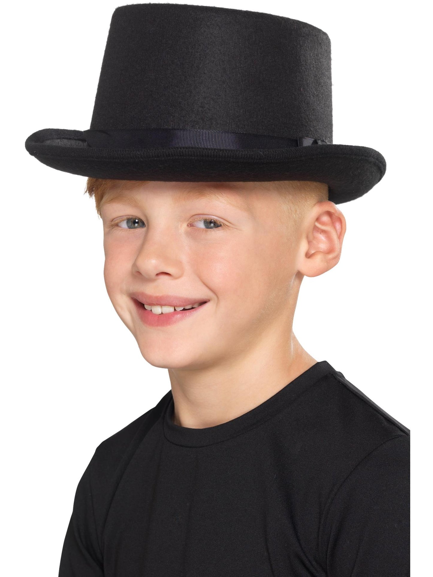Smiffys schwarzer Zylinder für Kinder, Unisex-Kostümaccessoire