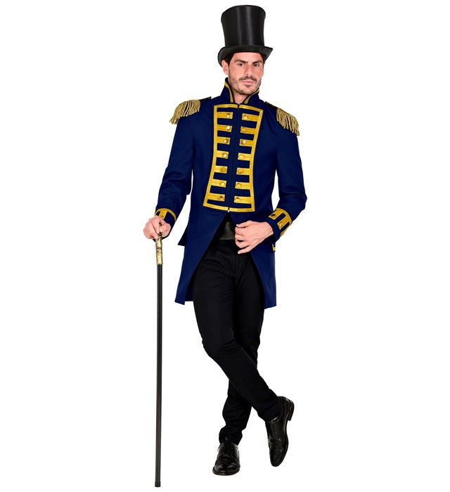 Herren Kostüm blaue Gardeuniform Paradefrack für Fasnacht und Karneval