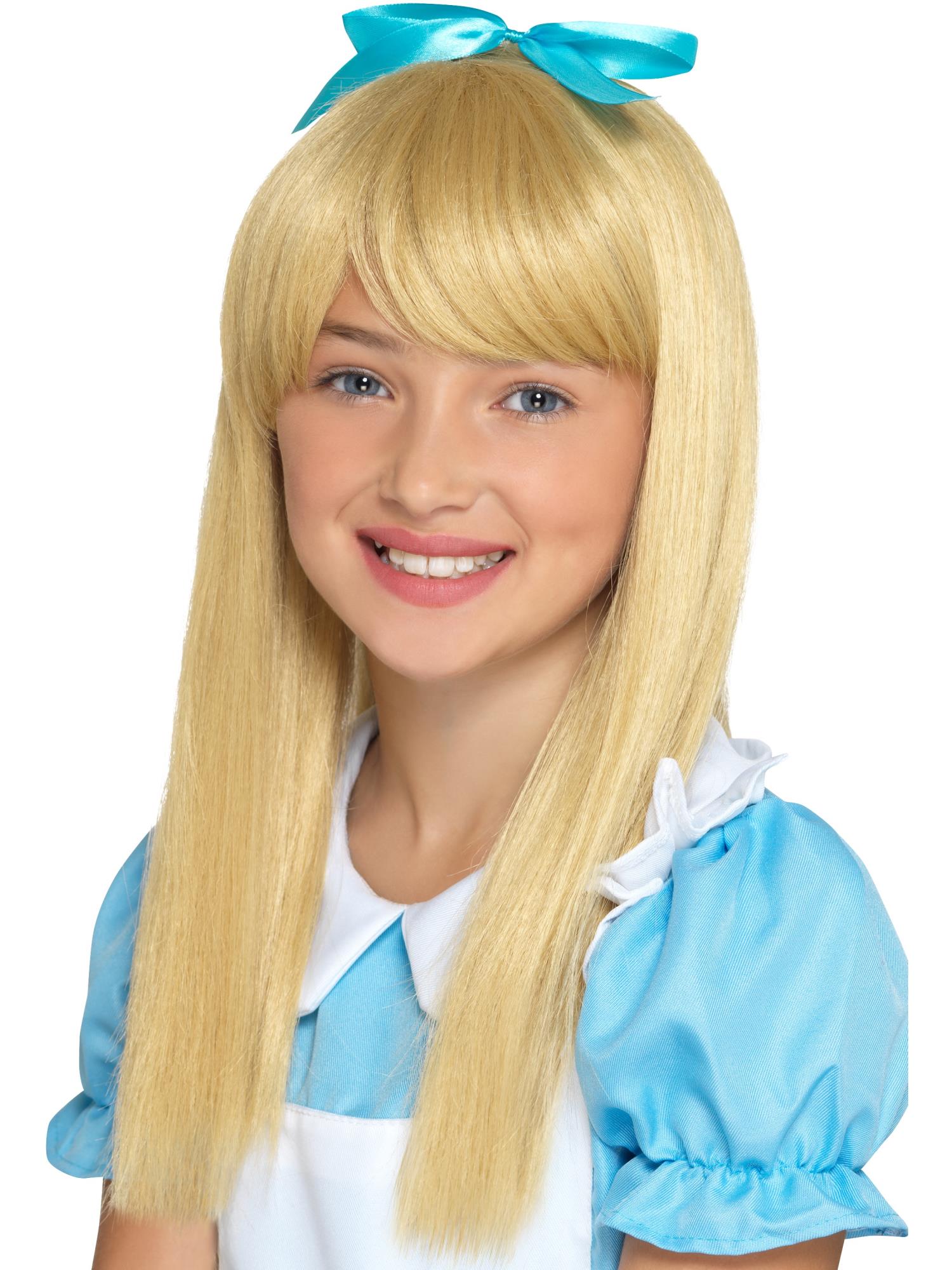 Smiffys Wonderland Princess Peruecke blond fuer Maedchen