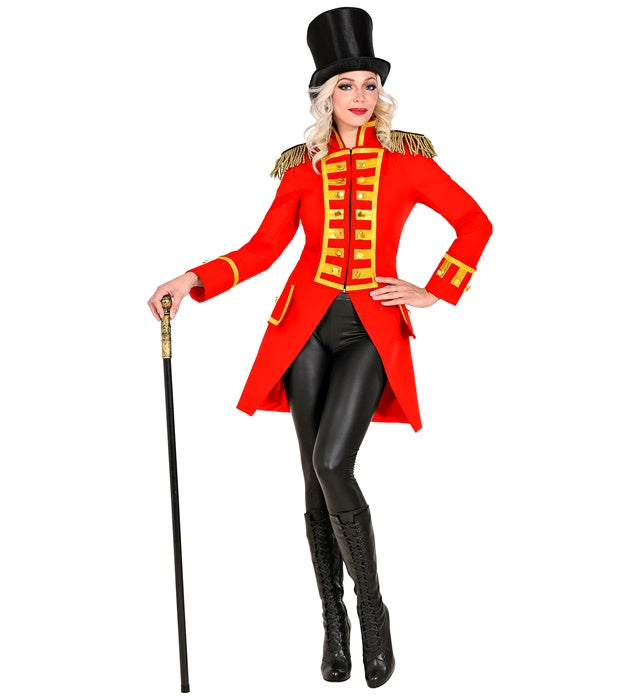 Damen Paradefrack in leuchtendem Rot als Gardeuniform für Fasnacht