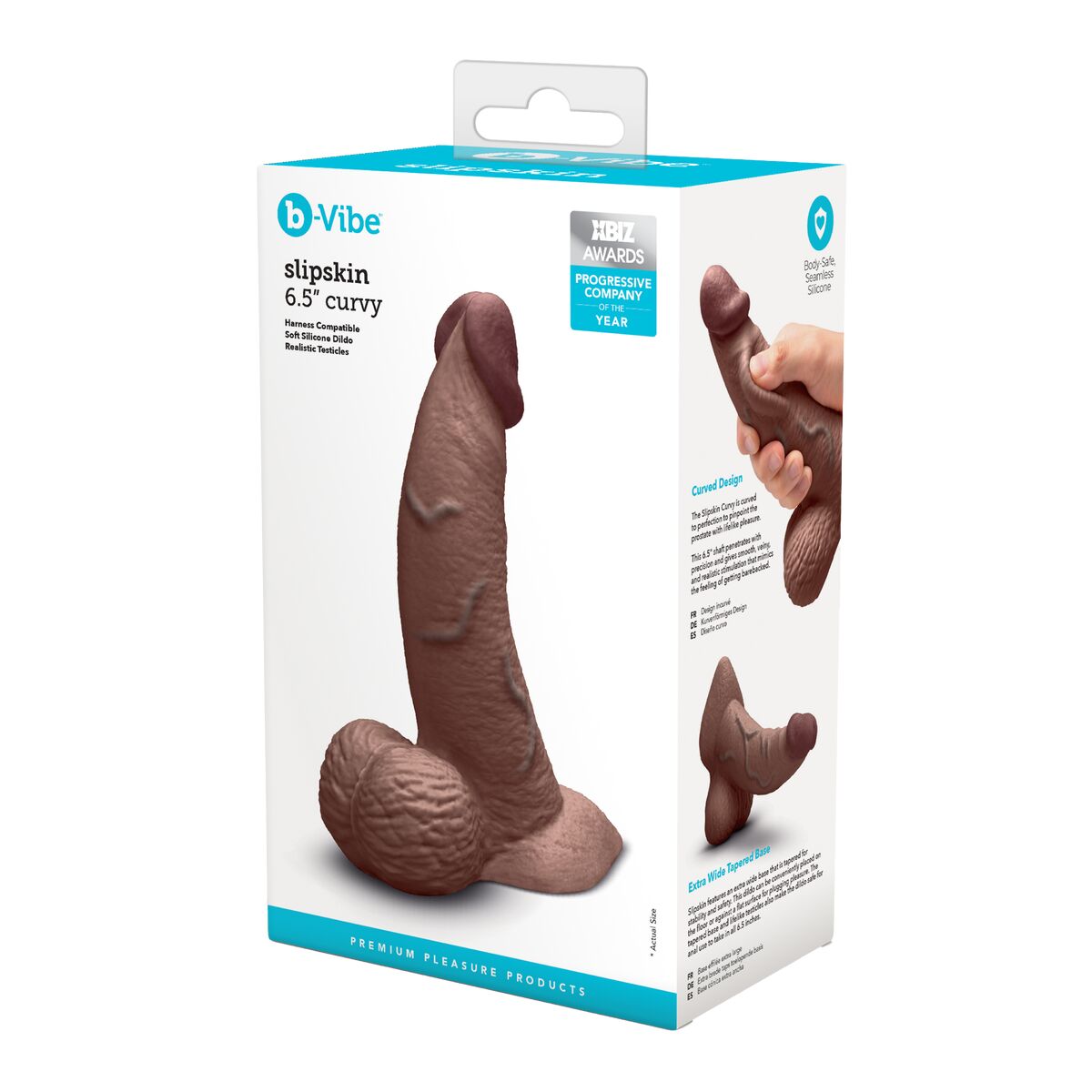 Natürliches Dildo B-Vibe Silikon Ø 4,2 cm (13,2 cm)